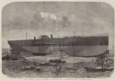 Primo Tentativo di varare la Nave a Vapore della Great Eastern Navigation Company, Leviathan da Edwin Weedon